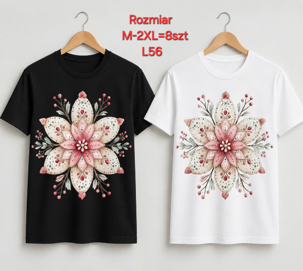 Bluzki damskie Roz M-2XL, Mix Kolor Paczka 8 szt
